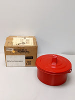  Justrite 10295 Bench Can 1/2 Gal Galvanized Steel Red Image