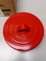  Justrite 10295 Bench Can 1/2 Gal Galvanized Steel Red Image
