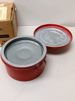  Justrite 10295 Bench Can 1/2 Gal Galvanized Steel Red Image