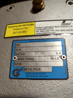  Nord SK 02050-1EC71 Unicase Helical-Worm Gear Reducer 57.38 Ratio 30RPM Image