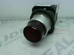  Allen Bradley 800T-QT24R /T Red Pilot Light 30.5mm Type 4/13 24V w/Contact Image