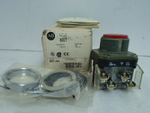  Allen Bradley 800T-A6A /T Red Momentary Push Button 1-NO/NC Image