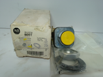  Allen Bradley 800T-A9A Yellow Push Button Operator Flush Button Type 1 Image