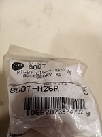  Allen Bradley 800T-N26R Red Pilot Light Lens 30mm Image