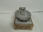  Hubbell 20405 Cast Aluminum Lift Cover Plate for 20403 Outlet Image