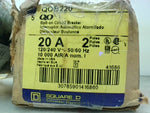  Square D QOB220 Circuit Breaker 20A  (5 PCS) 2 Pole 120/240 VAC Bolt On Image