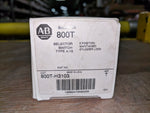  ALLEN BRADLEY 800T-H3103 SELECTOR SWITCH NO KEY! Image