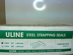 Uline S-828 Metal Seals 3/4" Open for Steel Straping (1000 PCS) Image