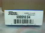  Martin 50BS10  Sprocket  3/4" Bore 1/4" Keyway 10T Factory Sealed Package Image