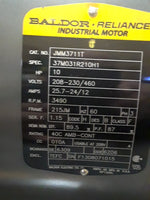  BALDOR JMM3711T AC Motor 10HP 3500RPM 215JM Frame Image