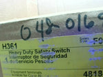  Square D H361 Heavy Duty Fusible Safety Switch 30A 600V 50/60Hz Factory Sealed Image