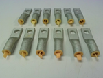  Burndy YA1CA1 (12 PCS) Hylug Compression Terminal 1AWG AL 3/8" Stud One-Hole Image