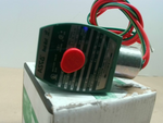  ASCO 8262H022 Red Hat Solenoid 2-Way NC Brass Valve 1/4" 120VAC Image