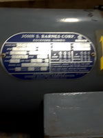  JS BARNES 3/4HP AC Motor 1725 RPM F56Y Frame 230/460VAC 3PH 65249CUG1 Image