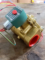  ASCO 8210G022 24VAC 1-1/2" NPT 2-Way Brass Valve Image