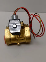  ASCO 8210G022 24VAC 1-1/2" NPT 2-Way Brass Valve Image