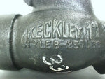  Keckley Style B  Threaded Y-Strainer Valve 1" NPT Iron Pipe Fitting 250Lbs Image