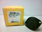  Hubbell HBL7487N Flanged Receptacle 15A 125/250V 3-Wire 3-Pole Midget Twist-Lock Image