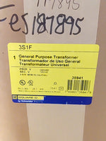  SQUARE D 3S1F General Purpose Transformer 480V Factory Sealed Image
