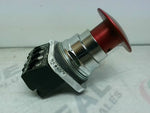  Siemens 52PA2A2 Pushbutton 2-Pos Push-Pull Mushroom Red Image
