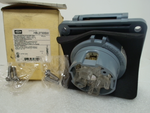  Hubbell HBL2730SW Receptacle Watertight 30A 3Ph 480V Safety Shroud Twist-Lock Image