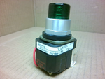 Allen Bradley 800T-PT16G Push to Test Pilot Light Green Lens 120V 60Hz Image