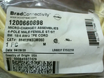  Woodhead 884030K03M060 Cordset Micro Change 4P Stright Male/Female 6M Image