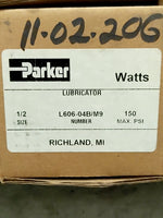 Parker L606-04B/M9 1/2" NPT Standard Mist Lubricator 1.5-350 SCFM Image