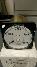  YOKOGAWA 103-111-LEXX Ammeter 0-8000 Amp DC Panel Meter Image