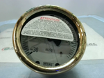  WIKA 9318070 Brass Liquid Filled 0-30in Gg Vacuum Gauge 1/4NPT Image