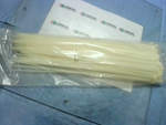  14" White Nylon Cable Zip Tie (100 PCS) Image