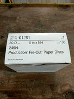  3M 051144-01281 5" X NH 245N 80-D Grit Sanding Discs (100PCS) Image