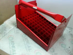  EMC 50R 1/2" Divided Nipple Tray Holds 77 Nipples w/ Folding Handle Image