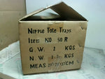  EMC 50R 1/2" Divided Nipple Tray Holds 77 Nipples w/ Folding Handle Image
