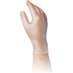  North Vinyl-Task Examination Grade Vinyl Gloves Large T525/L, Clear, 100 Gloves per box- Image