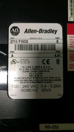  ALLEN BRADLEY PANELVIEW 1000 2711P-T10C8 SER. E REV. A FRN 4.41 Image