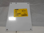  Hoffman A8P6 6.75" x 8.88" Sub-Panel Back Plate White 54770 Image