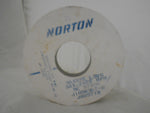  GRINDING WHEEL, NORTON - 15048, 14 Inch Diameter x 5 Inch Hole x 1-1/2 Inch Wide Centerless & Cylindrical Grinding Wheel, 38A320 L9VG, MAX.2455 RPM, ME 97896, J1058367-0, J809719 Image