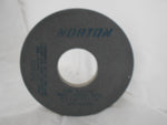  GRINDING WHEEL, NORTON - 15037, 14 Inch Diameter x 5 Inch Hole x 1 Inch Wide Centerless & Cylindrical Grinding Wheel, ABO L5VBE, MAX. 1800 RPM, E1127737-0, J960243 Image