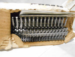  FASTNERS, ALLIGATOR BELT LACING - 35-18, 4 FASTENER SET/ WITH ORRUGATED HIGE PINS, GAUGE PIN AND CLIPS, BELT THICKNESS RANGE: 9/32"-5/16", STEEL Image