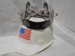  Jackson USA Flag White Cap Style Hard Hat with Adjustable Suspension 07407321 Image