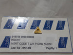  Kennametal T221P ANSI/ISO Turning Carbide Insert Image