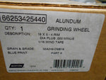  WHEEL, NORTON - 32A249-O9B18, ALUNDUM GRINDING WHEEL, 18 X 5 - 4 RIM, DIA PLUS .000 MINUS 1/16, WIND TAPE, 66253425440 Image