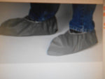  Lakeland 901NS MicroMax Non-Skid Shoe Covers (200 PCS) Gray L/XL Elastix Ankles Image