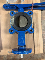 Keyston 3" Wafer Style Butterfly Valve 316SS AR2 Trim T070 Disc DI Body CI Seat BUNA