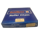 GoldSpec GS40 2RIV Roller Chain 10FT 240 Link 1/2" Pitch Factory Sealed