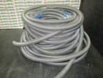  FLEXIBLE BLACK HOSE WITH  GREY REINFORCE KURIYAMA PVC TUBING OD. 3/4IN, -OD 1/2'' 100+FT IN  LENGTH Image