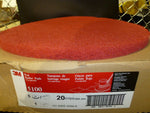  3M, Red Buffer Pads 5100 20"" - 61-5000-3594-6 (5 Pads per Box), COLOR: RED Image