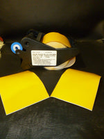 BRADY, Labeling System Tape Indoor/Outdoor 4 In Wx90 Ft L Black On Yellow #Y10238 Image