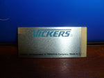  Vickers 876331 Identification Plate Blank Image